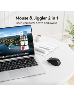 Ratón Inalámbrico Recargable TECKNET Jiggler 4800 DPI Negro 2