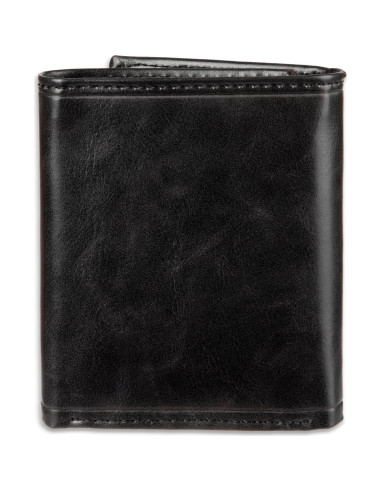 Billetera Trifold Dockers Hombre Cuero Negro RFID 12 Tarjetas