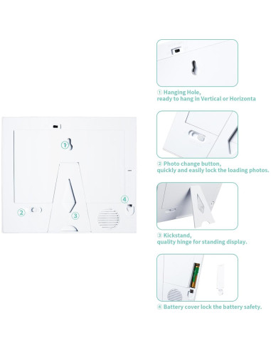 Marco de Fotos Grabable de Voz Fortuning's JDS 19x16 cm