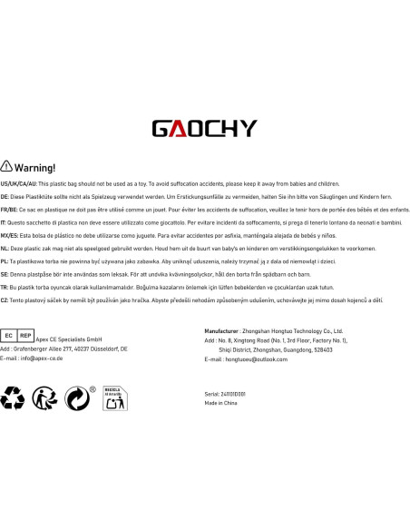 Bolsa de Hombro para Laptop GAOCHY 15-16 Pulgadas Gris