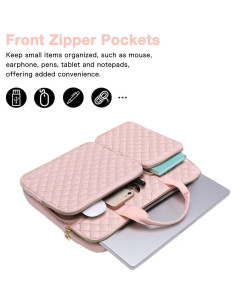 Funda Protectora MOSISO para Laptop 13.3" Rosa Tiza 2