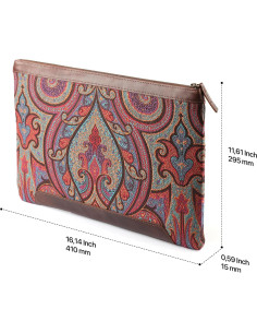 Funda para Laptop de Cuero Genuino Londo 33-41 cm Marrón 2