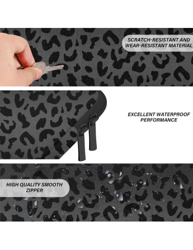 Bolsa para Laptop 15.6-16" GABraden Leopardo Negro