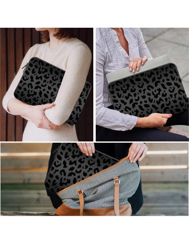 Bolsa para Laptop 15.6-16" GABraden Leopardo Negro