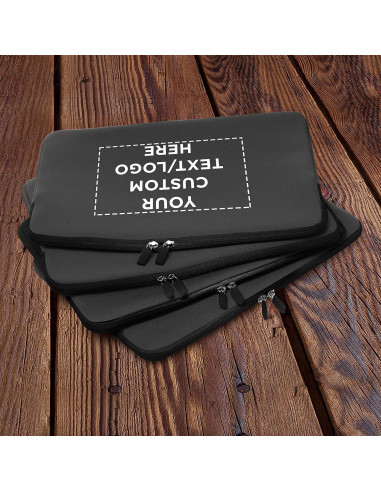 6 Fundas de Neopreno para Laptop Personalizables - Gris Oscuro