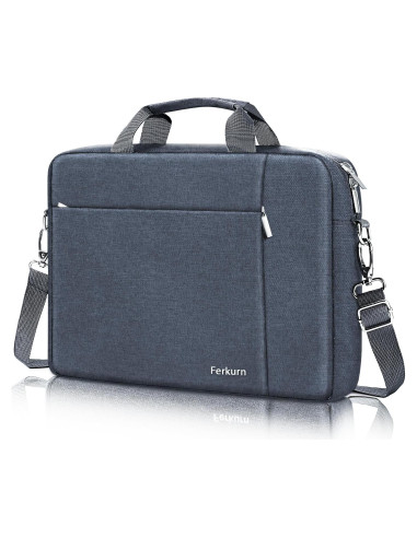 Funda para Laptop Ferkurn 15.6" Gris - Bolsa Unisex con Correa