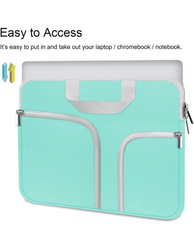 Funda para Laptop HESTECH 11.6" Neopreno Verde Menta
