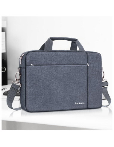 Funda para Laptop Ferkurn 15.6" Gris - Bolsa Unisex con Correa