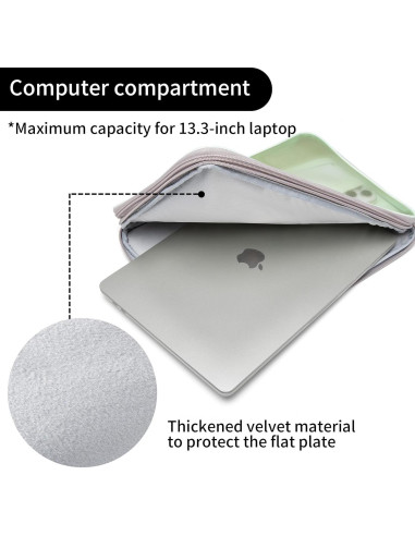 Funda para Laptop CONMOTO 33 cm (13") y 38 cm (15") Multicolor