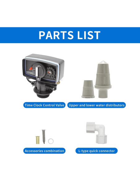 Válvula de Ablandador de Agua MDEOOSKY 22-28 cm Rosca Fina