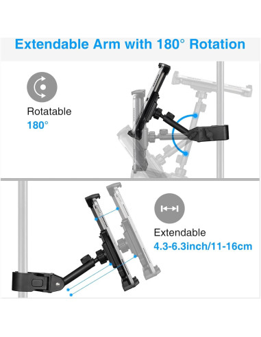 Soporte de Tableta LEKATO Ajustable para Teléfonos y Tablets 4.7-13.5"