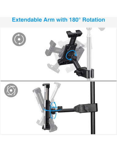 Soporte de Tableta LEKATO Ajustable para Teléfonos y Tablets 4.7-13.5"
