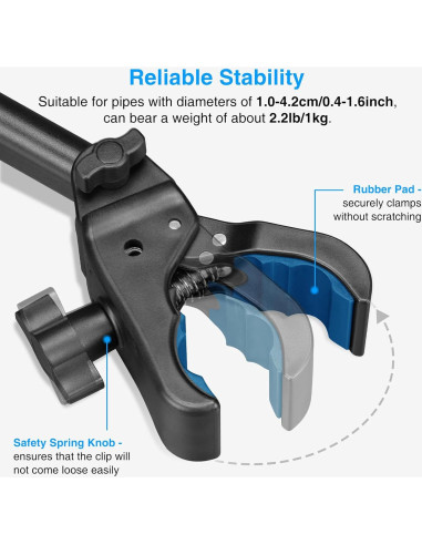 Soporte de Tableta LEKATO Ajustable para Teléfonos y Tablets 4.7-13.5"