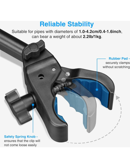 Soporte de Tableta LEKATO Ajustable para Teléfonos y Tablets 4.7-13.5"