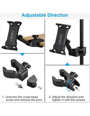 Soporte de Tableta LEKATO Ajustable para Teléfonos y Tablets 4.7-13.5"