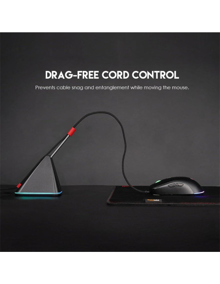 Administrador de Cable de Ratón Fantech MBR01, Ajuste 110-150mm, RGB Administrador de Cable de Ratón Fantech MBR01, Ajuste 110-150mm, RGB