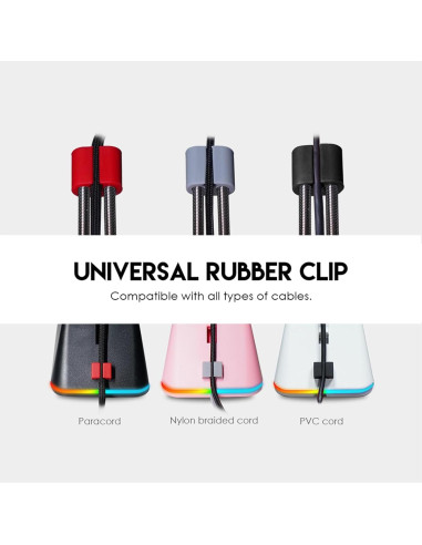 Administrador de Cable de Ratón Fantech MBR01, Ajuste 110-150mm, RGB