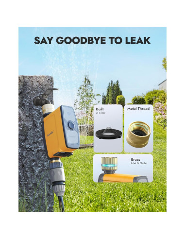 Temporizador de Agua WiFi RAINPOINT con Control APP y Clima