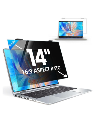 Filtro de Pantalla de Privacidad GUDTEKE 14" Anti Reflejo HD