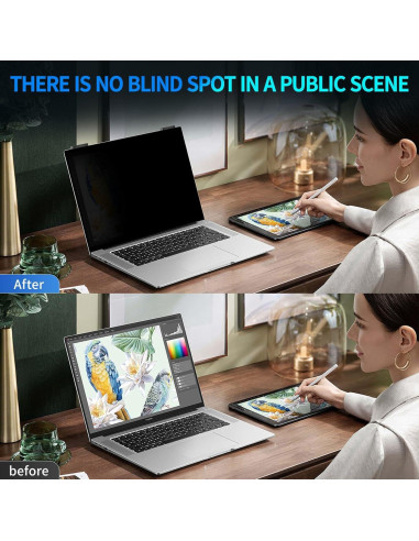 Filtro de Pantalla de Privacidad GUDTEKE 14" Anti Reflejo HD