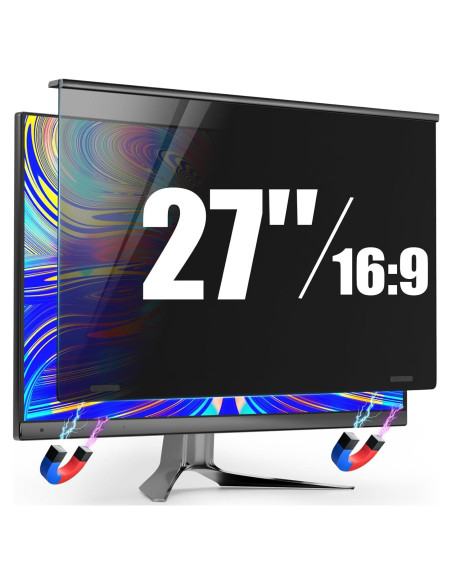 Pantalla de Privacidad Magnética PJOVORY 27" 16:9 Filtro Luz Azul