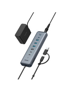 Hub USB-C Anker 11-en-1 10Gbps con 4 Puertos USB-A y USB-C
