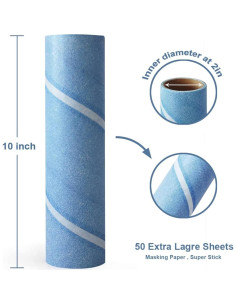 Rellenos Rodillo Quitapelusas Leo Mega 6 Rollos 300 Hojas 2