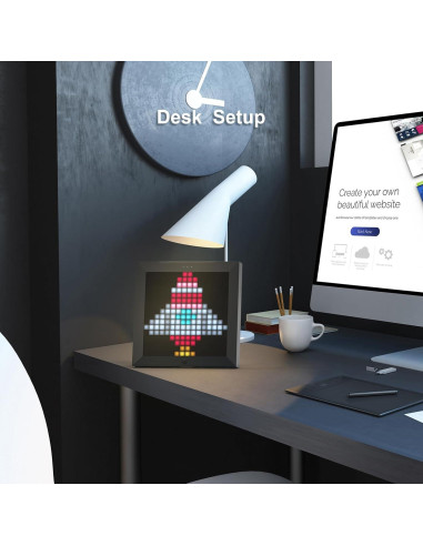Divoom Pixoo - Marco Digital LED 16x16 para Arte Pixel