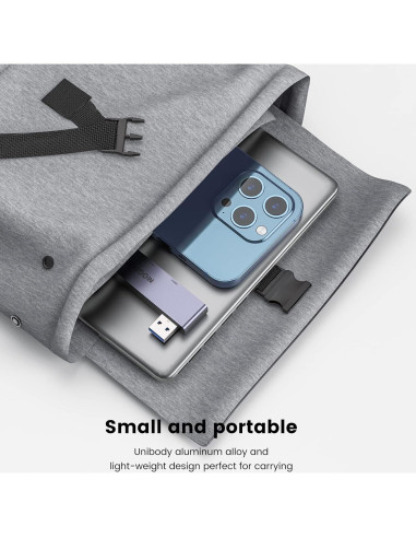 Hub USB MOGOOD 4 Puertos 3.0 Ultra Delgado para Laptop