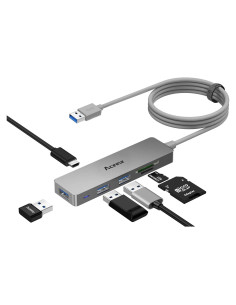 Hub USB 3.0 Aceele AC-T29 6 en 1 con Cable 1.2m