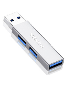 Hub USB 3.0 VIENON Aluminio 3 Puertos 5Gbps para Laptop