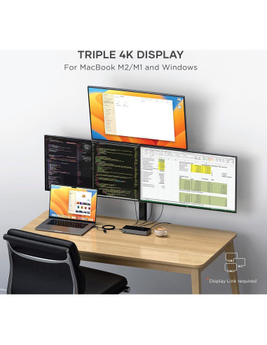 Estación de Acoplamiento Triple 4K Satechi USB-C 100W