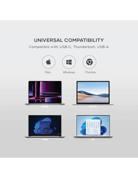 Estación de Acoplamiento Triple 4K Satechi USB-C 100W