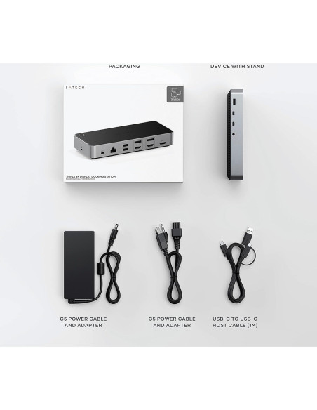 Estación de Acoplamiento Triple 4K Satechi USB-C 100W