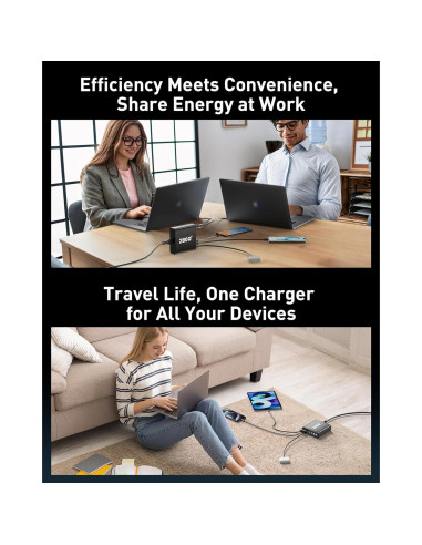 Cargador USB C 280W Ediliow Estación de Carga 8 Puertos