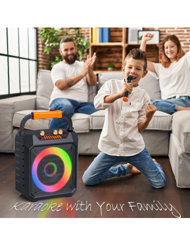 Máquina de Karaoke JUNGLE MONSTER YX-K168-BK 30W Portátil