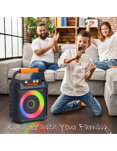 Máquina de Karaoke JUNGLE MONSTER YX-K168-BK 30W Portátil