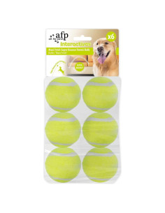 Pelotas de Tenis para Perros AFP 6.35 cm Paquete de 6