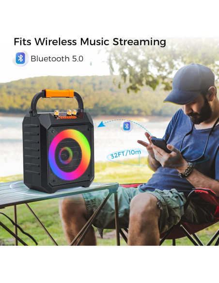 Máquina de Karaoke JUNGLE MONSTER YX-K168-BK 30W Portátil