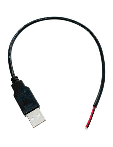5 Piezas Cable Pigtail USB 2.0 Macho 30cm 22AWG 3A Jienk