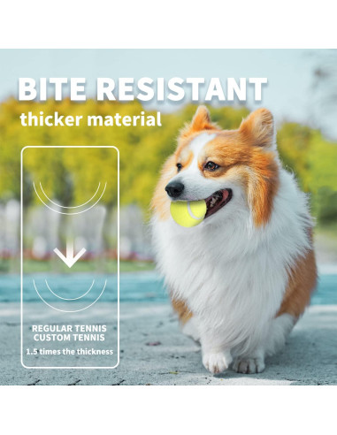 Pelotas de Tenis para Perros AFP 6.35 cm Paquete de 6