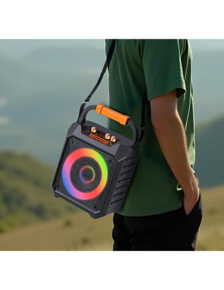 Máquina de Karaoke JUNGLE MONSTER YX-K168-BK 30W Portátil