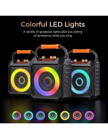 Máquina de Karaoke JUNGLE MONSTER YX-K168-BK 30W Portátil