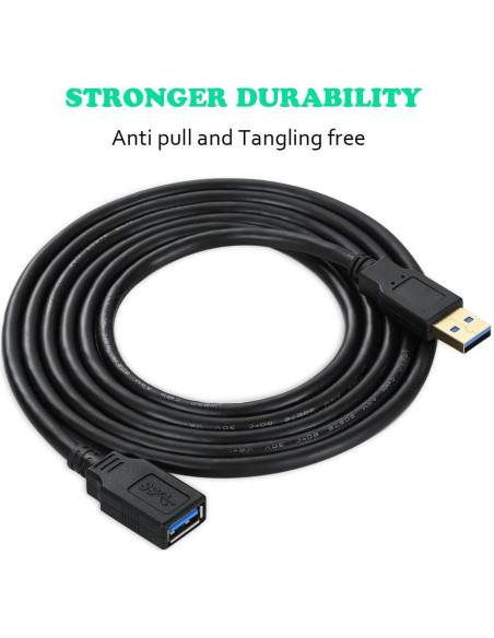 Cable Extensor USB 3.0 4.57m Nobrand Alta Velocidad 5Gbps