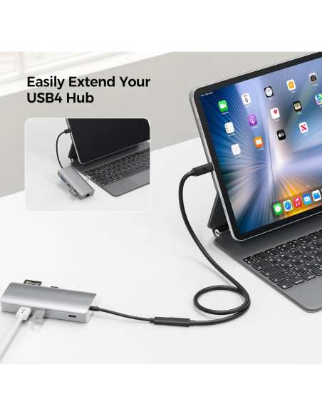 Cable de Extensión USB-C 0.5m Cable Matters 40Gbps 240W