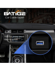 Cable de Extensión USB 3.0 BATIGE Cuadrado 0.91m para Vehículos 2