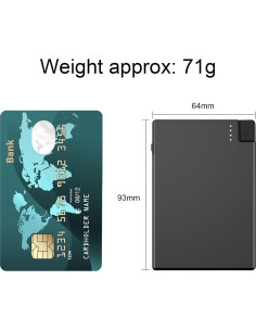 Cargador Portátil USB-C Delgado TNTOR 2500mAh con Cable 2