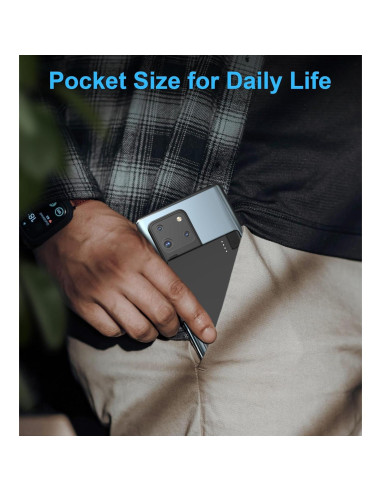 Cargador Portátil USB-C Delgado TNTOR 2500mAh con Cable