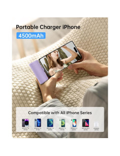 Cargador Portátil Kuulaa 4500mAh para iPhone y AirPods 2