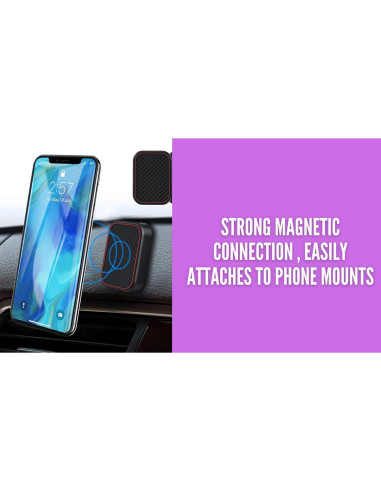 Placas Magnéticas de Metal Universal DealChase - 8 Piezas